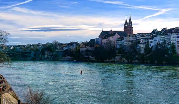istock Basel, Switzerland - Old Town with Munster Catheral and Rhine River 1207573274