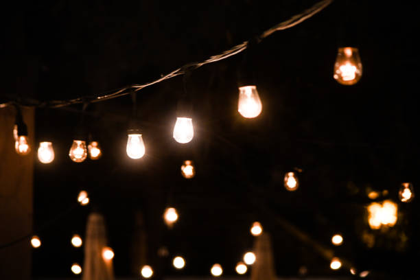 istock The hanging lights in the garden 1207573636