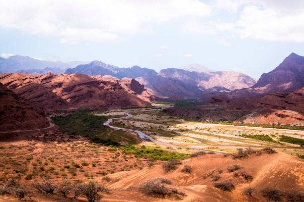 Arid landscape of Calchaquí Valley, Quebrada las Conchas,  Quebrada de Cafayate, Salta province, Argentina