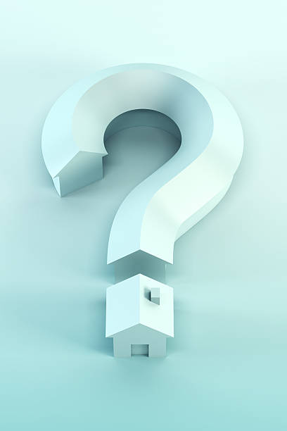 Question mark isolated 3d render stock photo