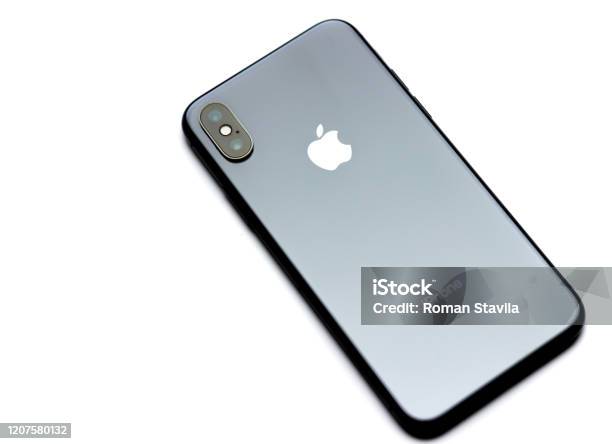 Black Iphone X Logo Back Panel With Logo Stock Photo - Download Image Now - iPhone  X, Cut Out, Apple Computers - iStock