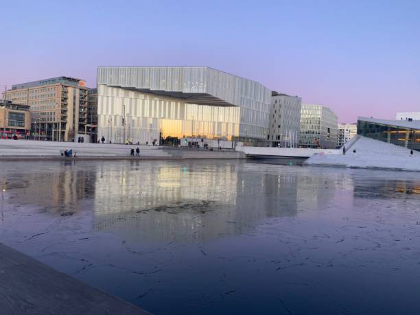 istock Oslo’s Opera House in sunset 1207581193