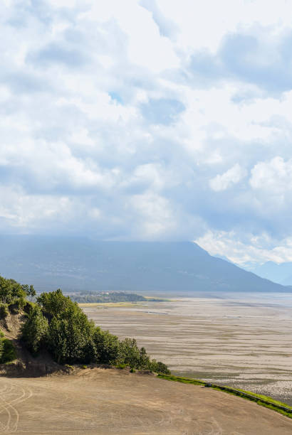 Tide Out on the Turnagain Arm stock photo