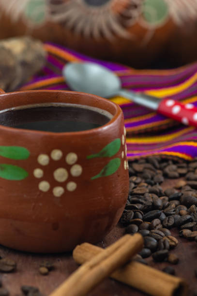 istock Cafe de Olla, Traditional Mexican Coffee from Clay Pots 1207583114