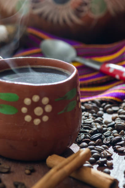 istock Cafe de Olla, Traditional Mexican Coffee from Clay Pots 1207583533
