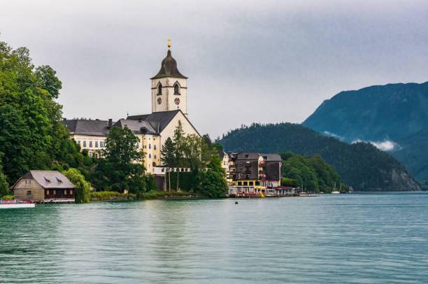 Old village of Sankt Wolfgang on the Wolfgangsee in Salzkammergut, Austria
