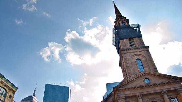 istock Church. Skyline. Boston. Modern building 1207598936