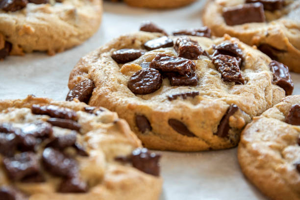 istock Freshly Baked Chocolate Chip Cookies 1207601122