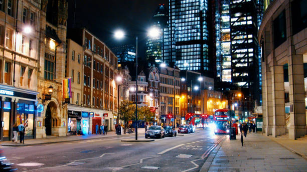 istock Night London Financial District 1207601822