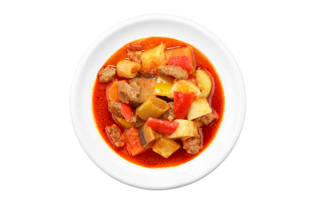 istock Beef Stew With Vegetables, Traditional Turkish Food Top View 1207615312