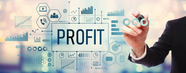 istock Profit with businessman 1207615643