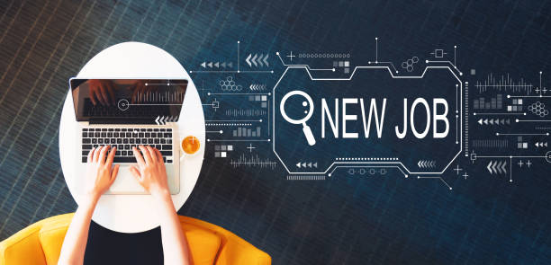 istock Searching new job theme with person using a laptop 1207615704