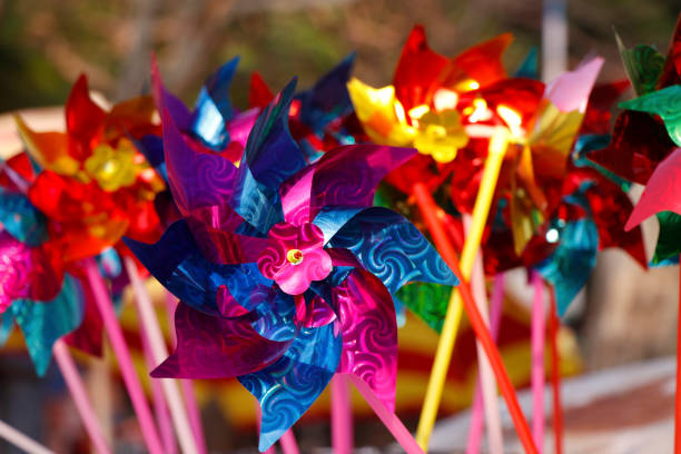 istock Colorful wind wheel or wind mill toys 1207621645