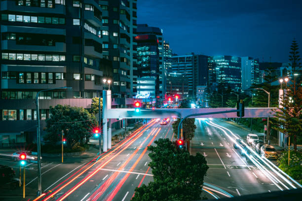 istock Light Trails On wellington At Night 1207626773
