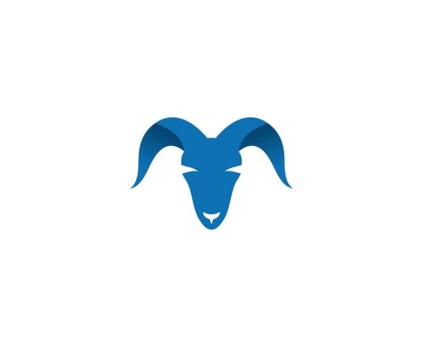 ラムロゴ - ram bighorn sheep animal head animal themes点のイラスト素材／クリップアート素材／マンガ素材／アイコン素材