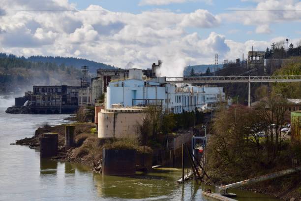 istock Paper mill at Willamette Falls 1207636931