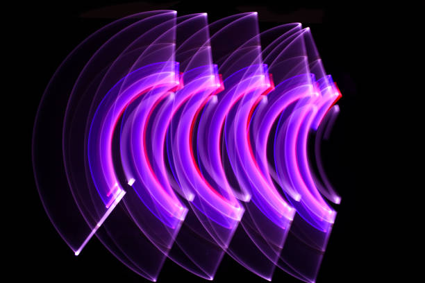istock Lightpainting session in long exposure at night. 1207639699