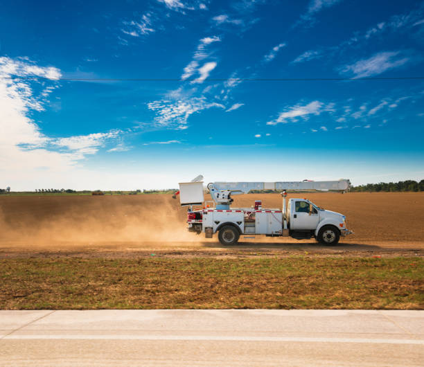 istock Power utility bucket truck 1207662066