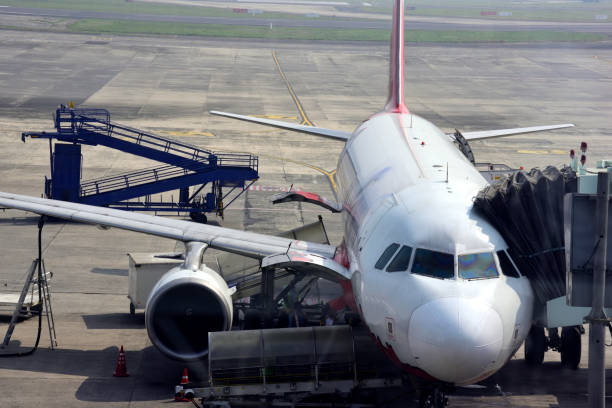 istock Airplane in airport 1207663549