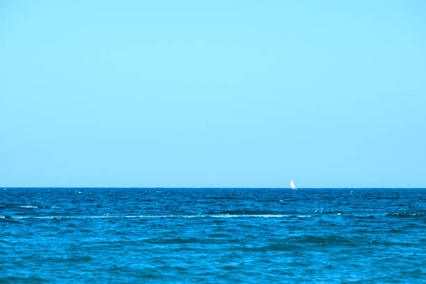 istock Mediterranean sea horizon line on the water surface 1207668473