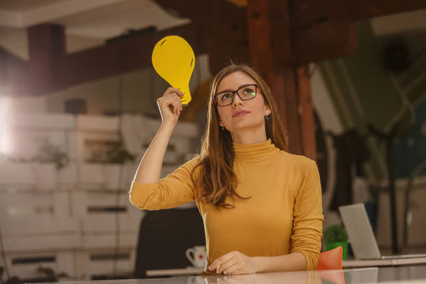 istock Woman with an idea 1207669832