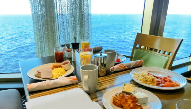 istock Dining Room Buffet aboard the luxury cruise ship 1207675116