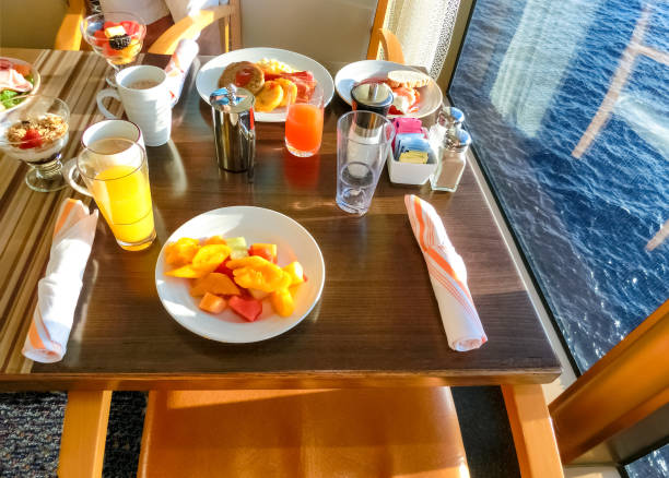 istock Dining Room Buffet aboard the luxury cruise ship 1207675117