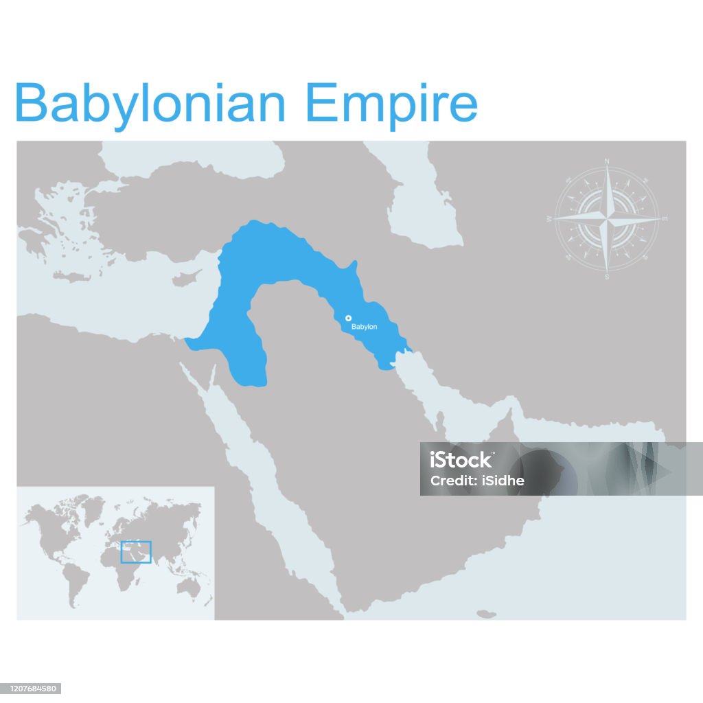 vector map of Babylonian Empire vector map of Babylonian Empire for your design Map stock vector