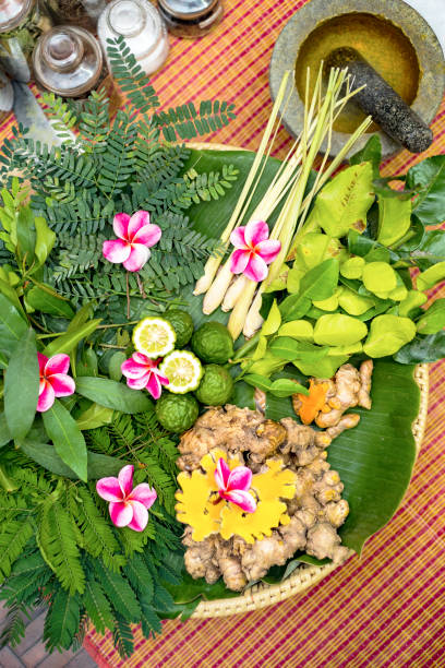 istock Indian Ayurvedic medicine, herbal massage 1207698212