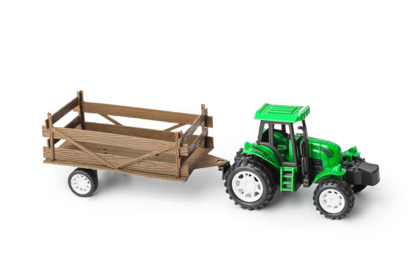Toy tractor with trailer