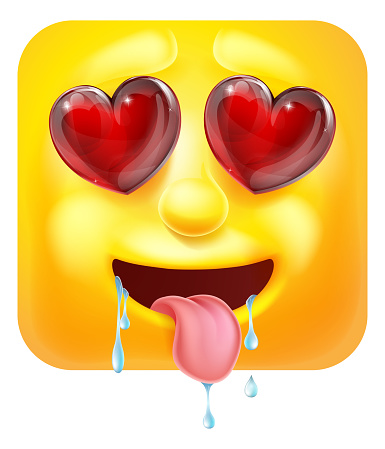 Ilustración de Amor O Lust Emoji Emoticon Icono Carácter De Dibujos  Animados y más Vectores Libres de Derechos de Fondo blanco - iStock