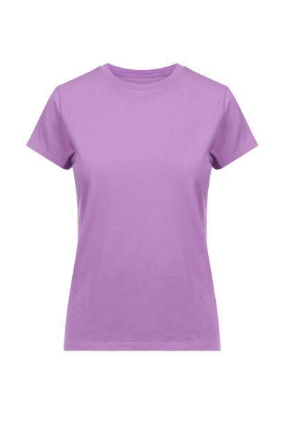 istock purple t-shirt, front view 1207711451