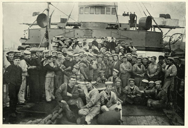 istock Royal navy sailors, HMS Majestic, 19th Century 1207716647