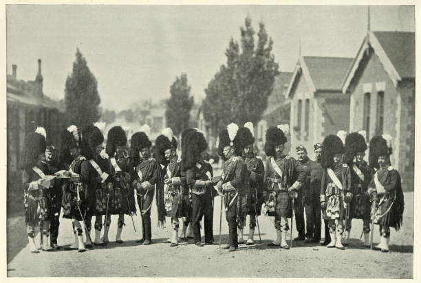 istock Victorian British army, Officers Argyll and Sutherland Highlanders 1207716895