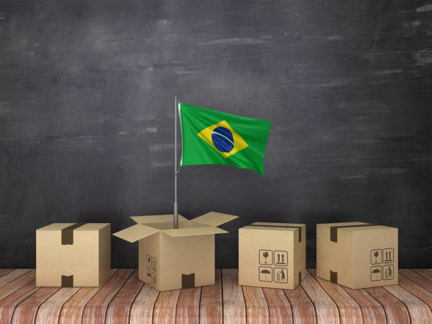 istock BRAZILIAN Flag in Cardboard Box on Chalkboard - 3D Rendering 1207721604