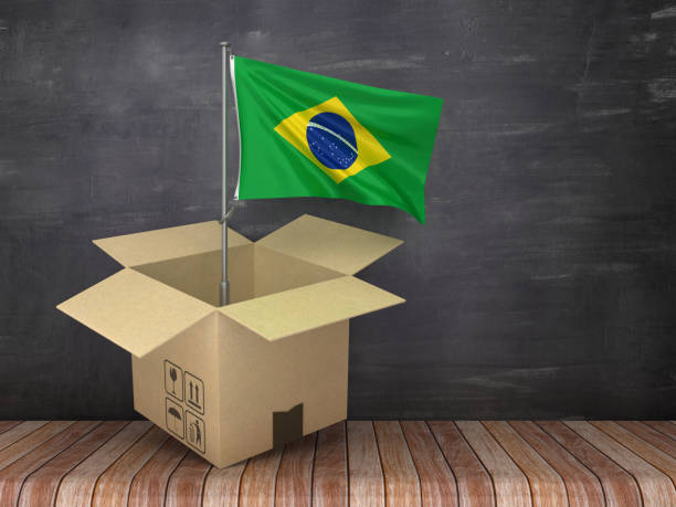 istock BRAZILIAN Flag in Cardboard Box on Chalkboard - 3D Rendering 1207722761