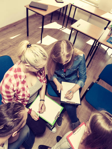 istock Group of people students working together 1207727556