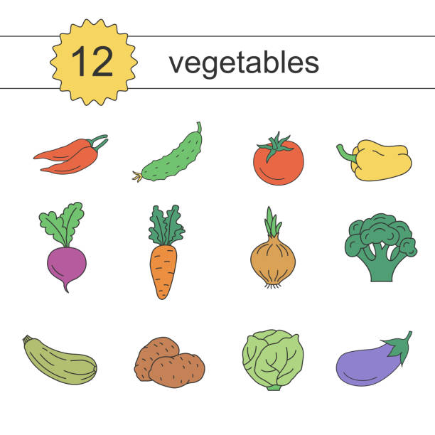 ilustraciones, imágenes clip art, dibujos animados e iconos de stock de iconos de verduras. - beet common beet isolated red