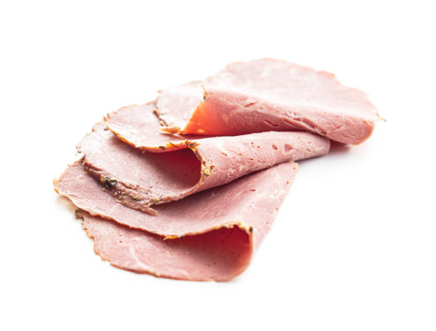 istock Sliced roast beef. Tasty fresh meat. 1207739097