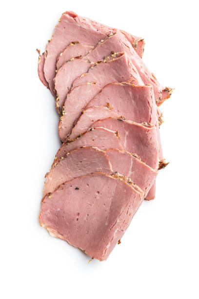 istock Sliced roast beef. Tasty fresh meat. 1207739194
