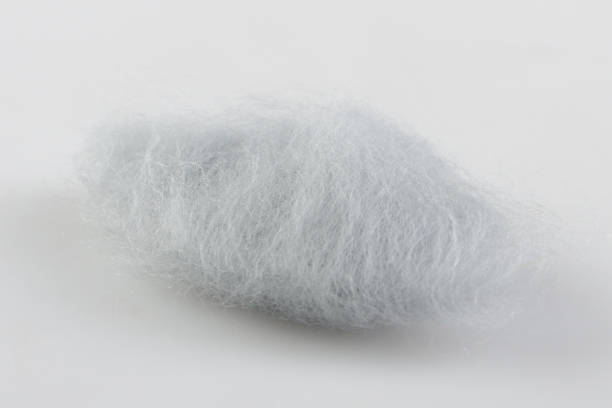 istock Felt wool light grey color swatch. Shallow depth of field. 1207741967