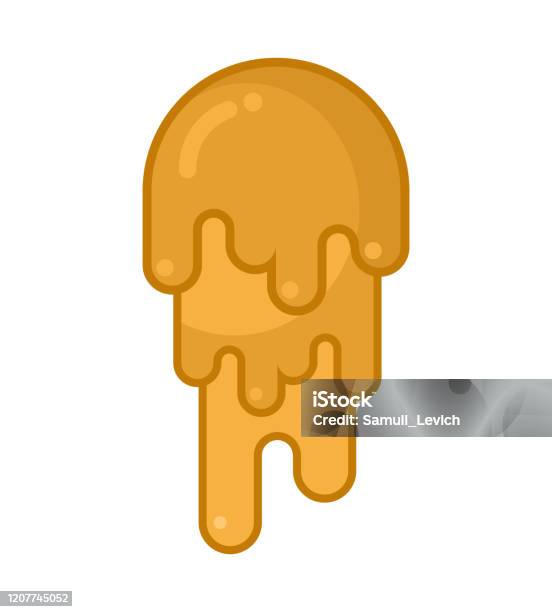 Earwax Isolated Yellow Discharge From Ear Vector Illustration Stock Illustration - Download Image Now