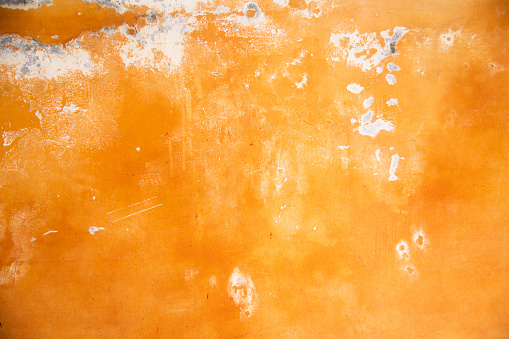Orange Brick Wall. Abstract Background Texture. Restoring Old Brick Wall Painted  Wallpaper