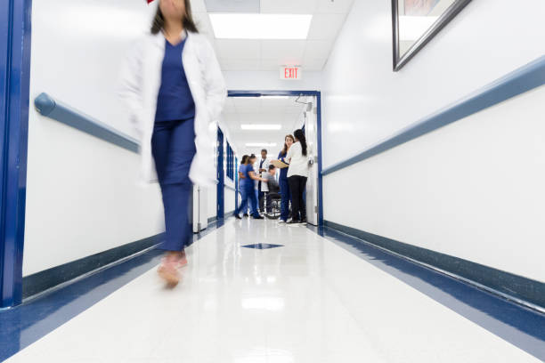istock Busy hospital corridor 1207751607