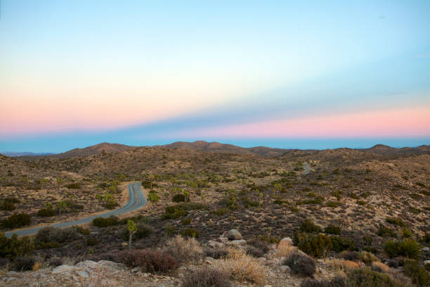 Keys view, joshua tree national part, sunset