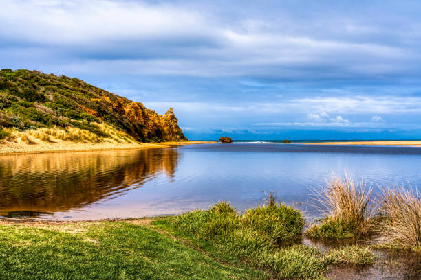 Beach near the split point lighthouse, new south wales, australia