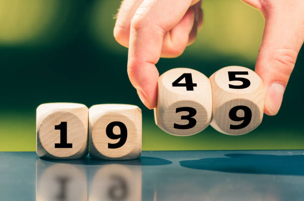 istock Years of the second world war formed by dice. 1207760481