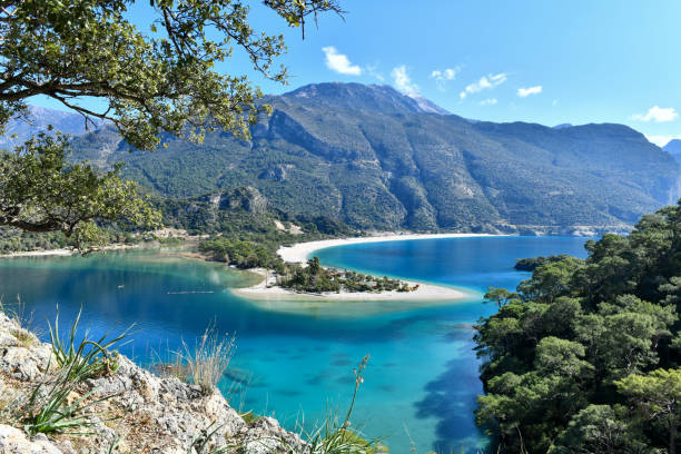istock Babadag Mountain and Oludeniz Beach. Oludeniz beach from Turkey. 1207761331