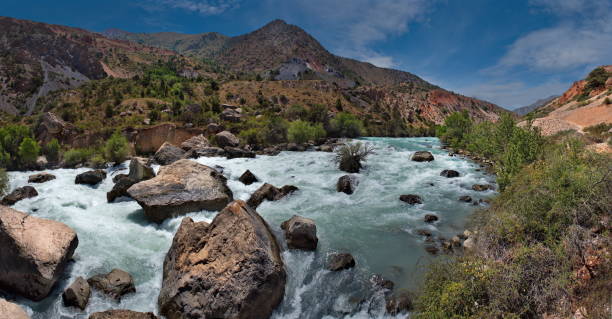 istock Stormy rivers in the Pamir mountains 1207761997