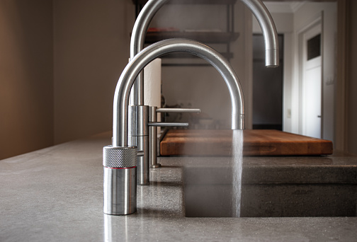 boiling water tap in kitchen